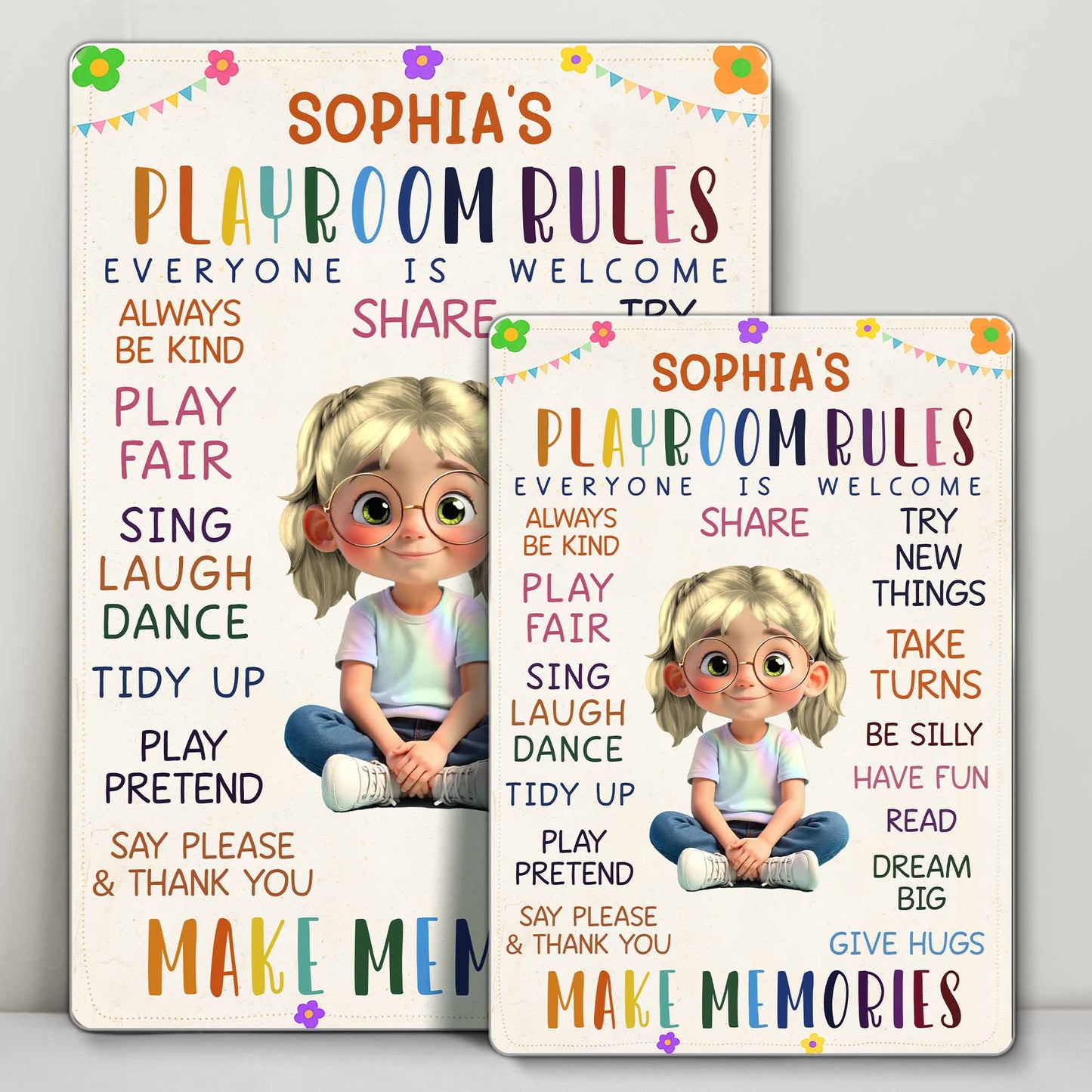 Everyone Welcome To Share And Make Memories, Animated Girl