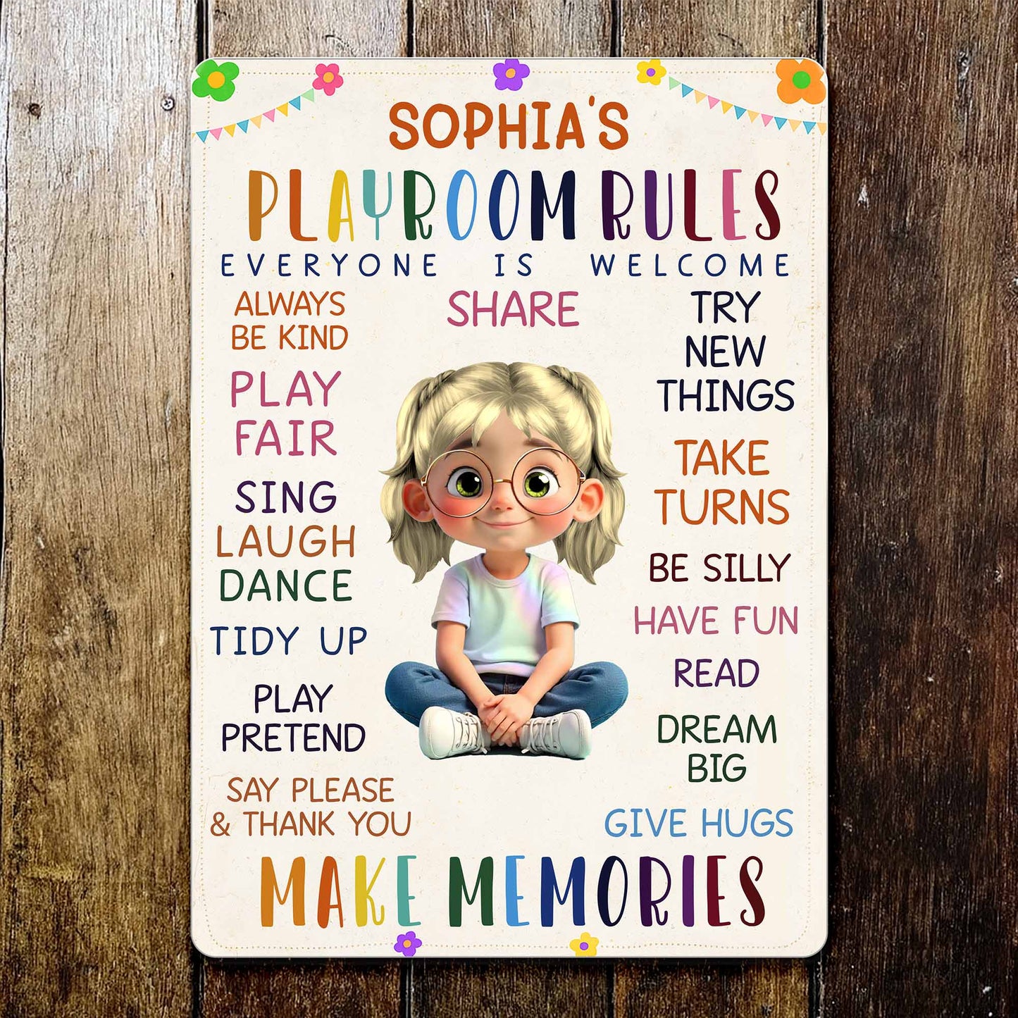 Everyone Welcome To Share And Make Memories, Animated Girl