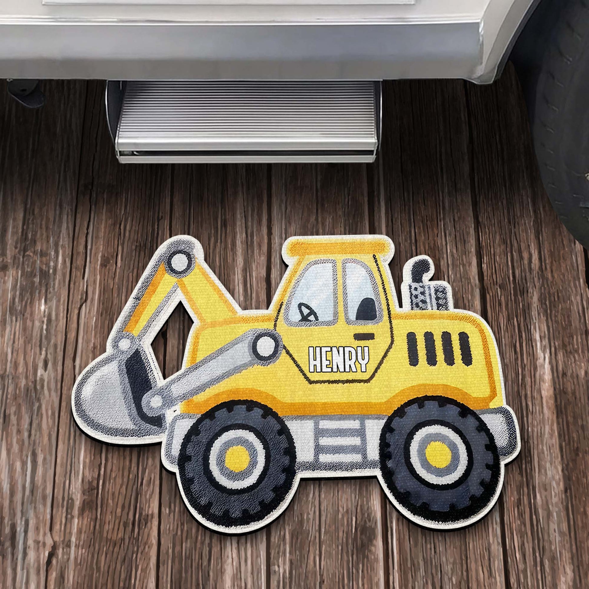 Customizable Construction Vehicle Doormat