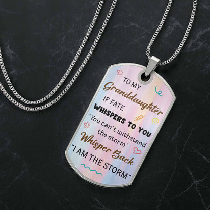 Adorable Cartoon Girl Dog Tag Necklace