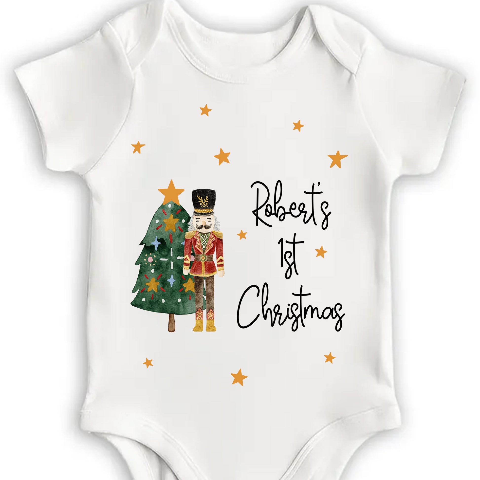 1st Christmas With Nutcracker And Christmas Tree