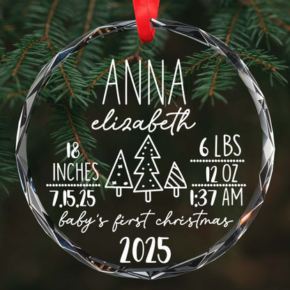 Baby's First Christmas With Elegant Trees