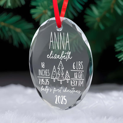 Baby's First Christmas With Elegant Trees