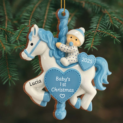 Baby's 1st Christmas Rocking Horse Ornament
