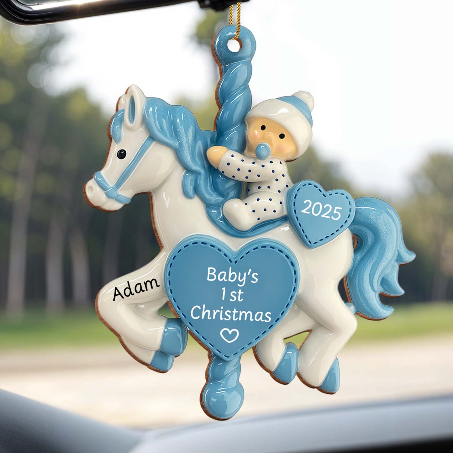 Baby's 1st Christmas Rocking Horse Ornament