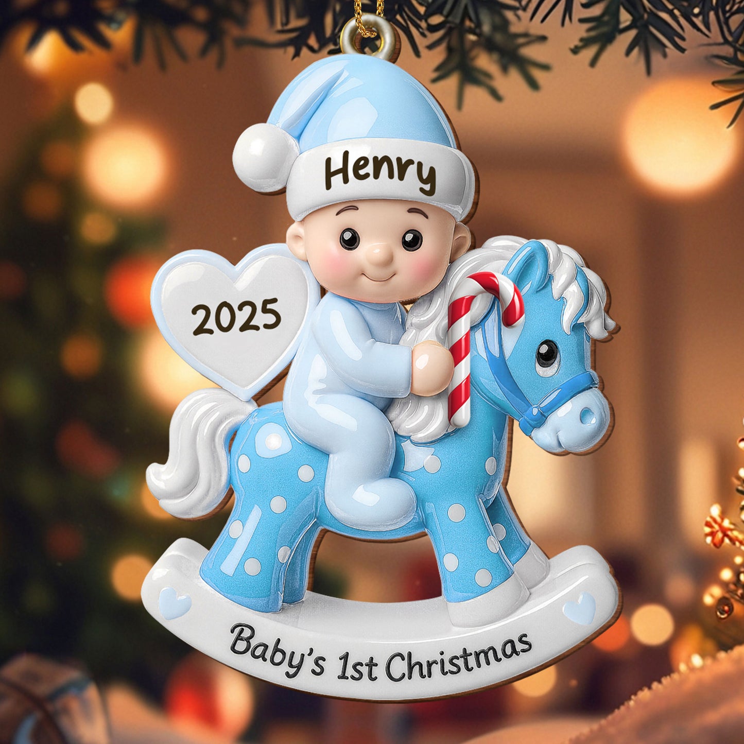 Celebrate Your Baby's First Christmas With Rocking Horse