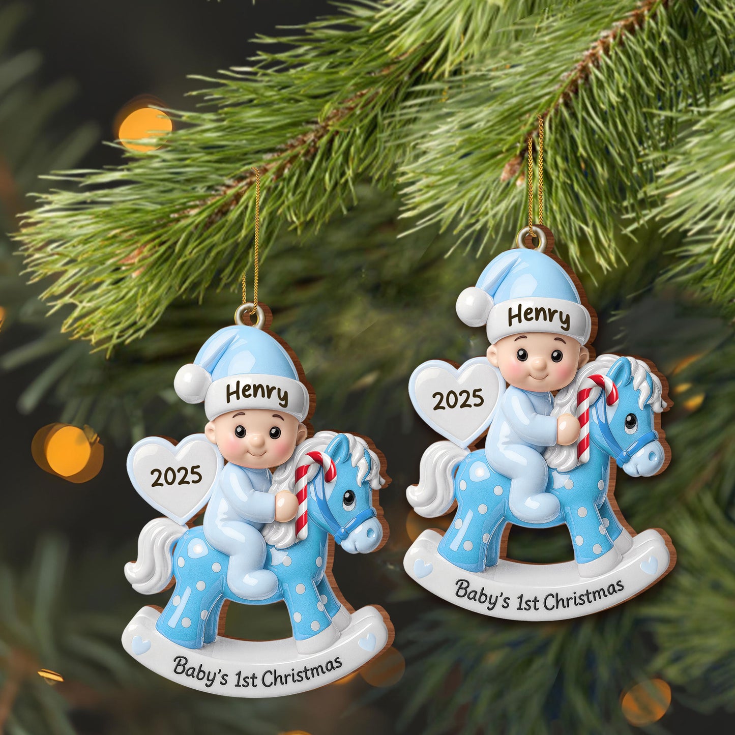 Celebrate Your Baby's First Christmas With Rocking Horse