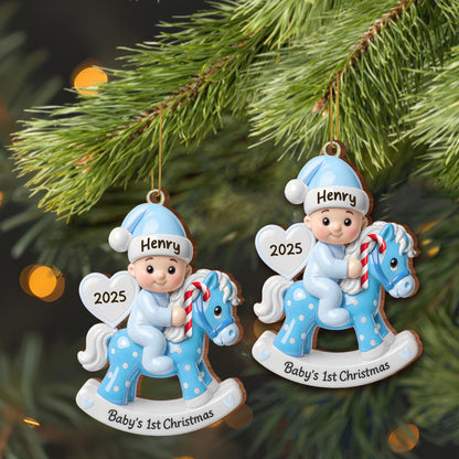 Celebrate Your Baby's First Christmas With Rocking Horse