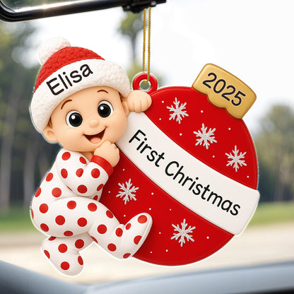 First Christmas Baby And Snowflakes Ornament