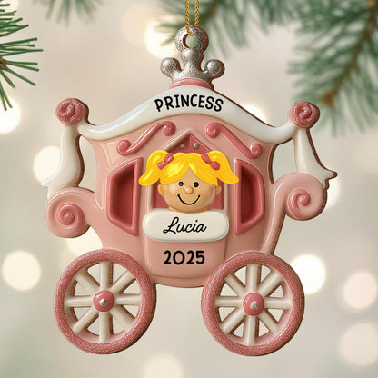 Princess Carriage Personalized Ornament