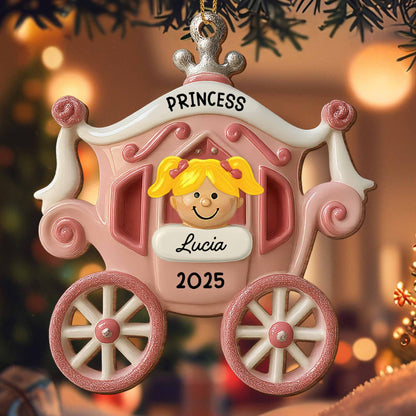 Princess Carriage Personalized Ornament