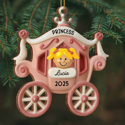Princess Carriage Personalized Ornament