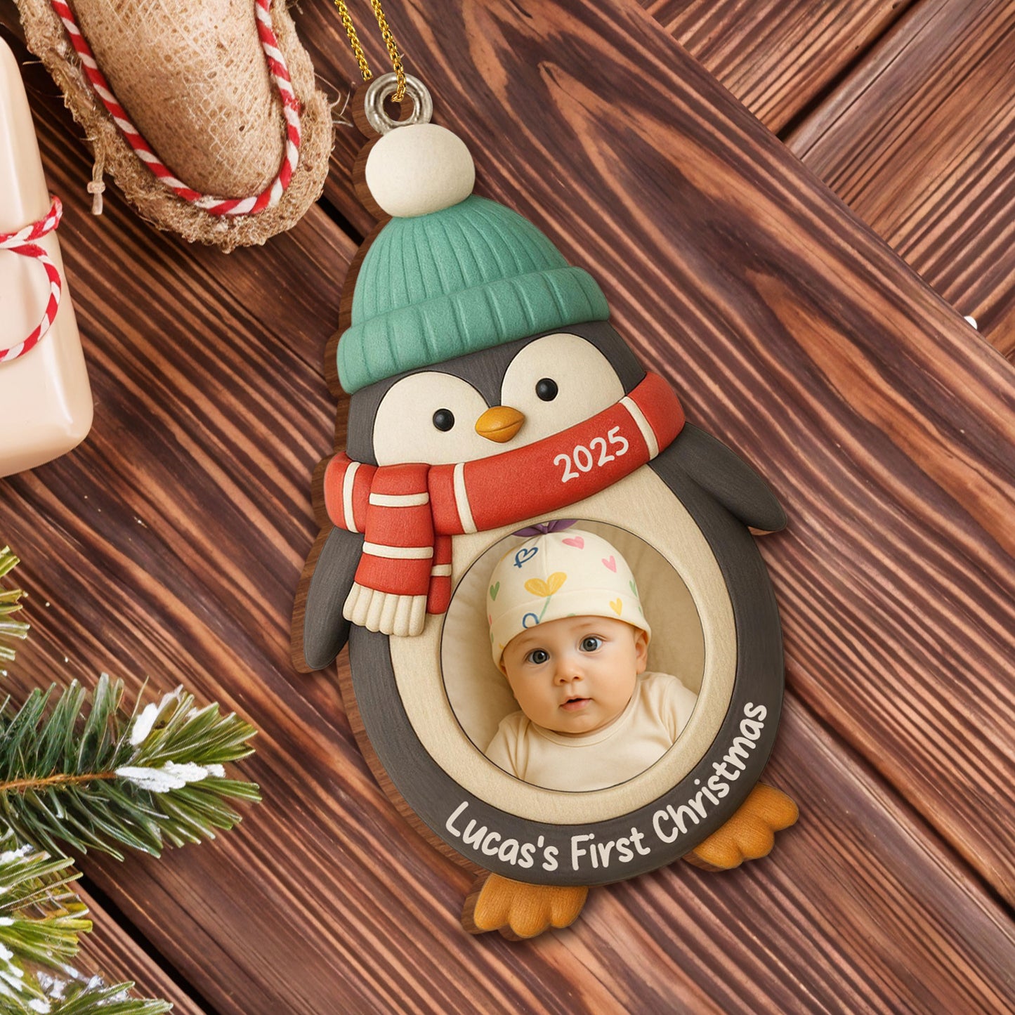 Your Baby's First Christmas With Penguin