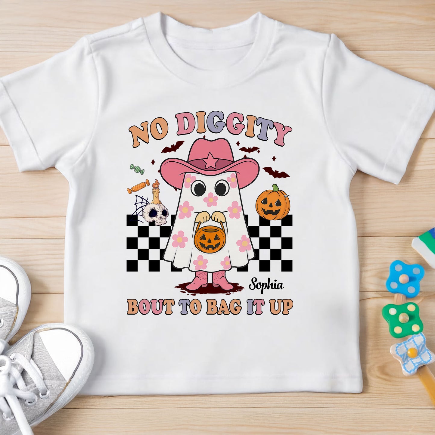 No Diggity, Bout To Bag It Up, Halloween Ghost and Pumpkin