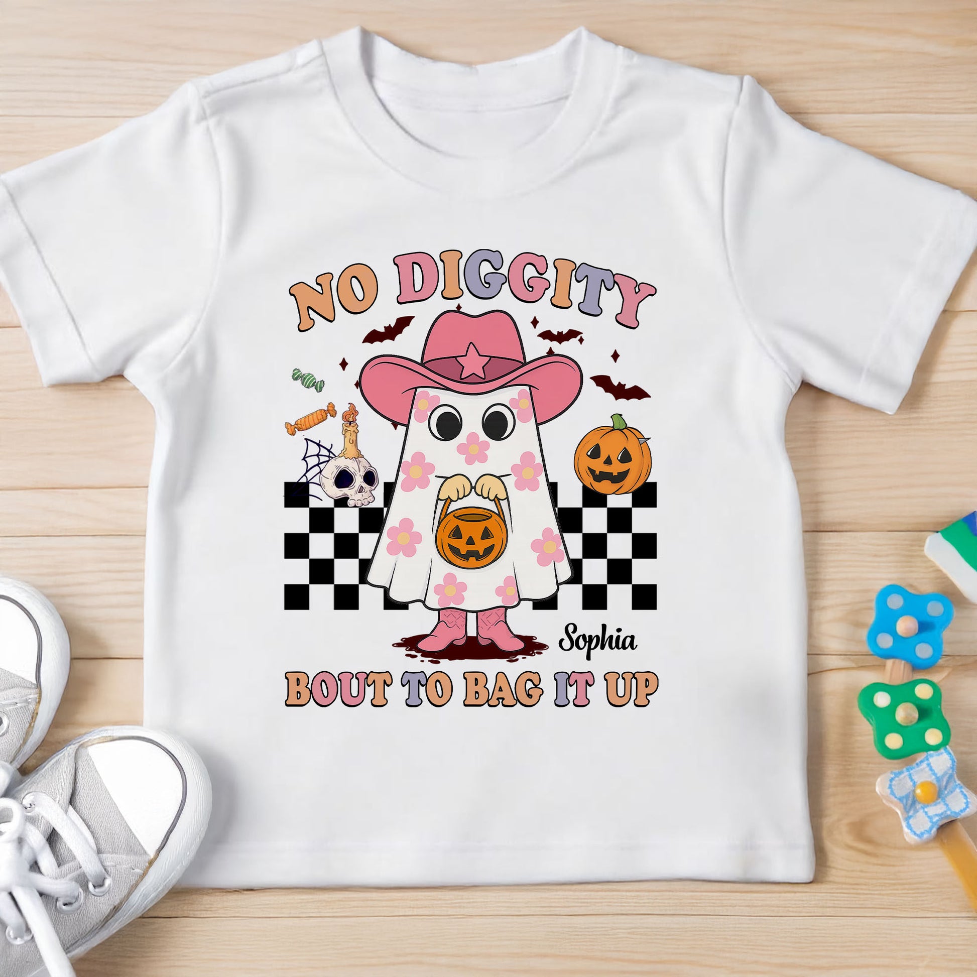 No Diggity, Bout To Bag It Up, Halloween Ghost and Pumpkin