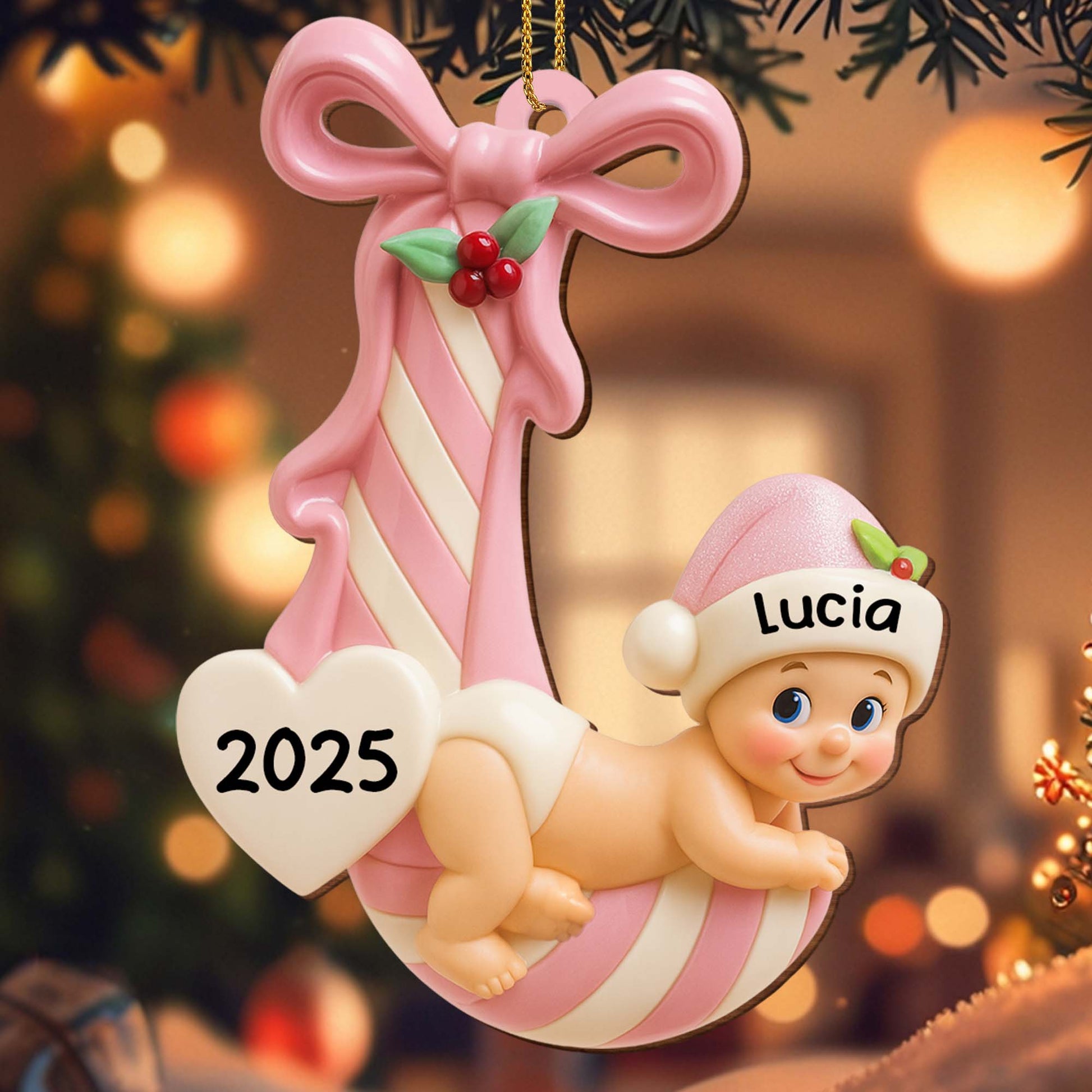 Baby's First Christmas Candy Cane Ornament