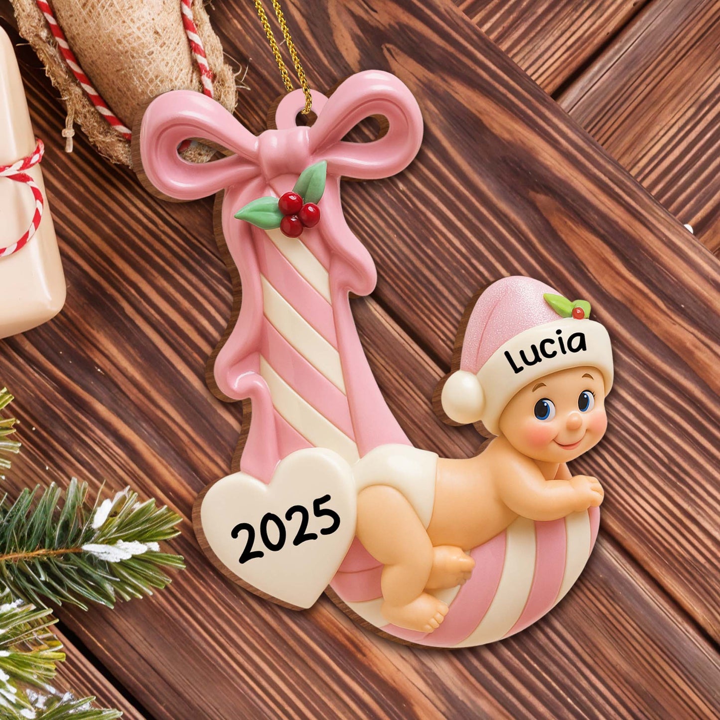 Baby's First Christmas Candy Cane Ornament