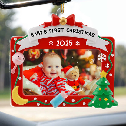 Baby’s First Christmas With Cute Baby and Christmas Tree