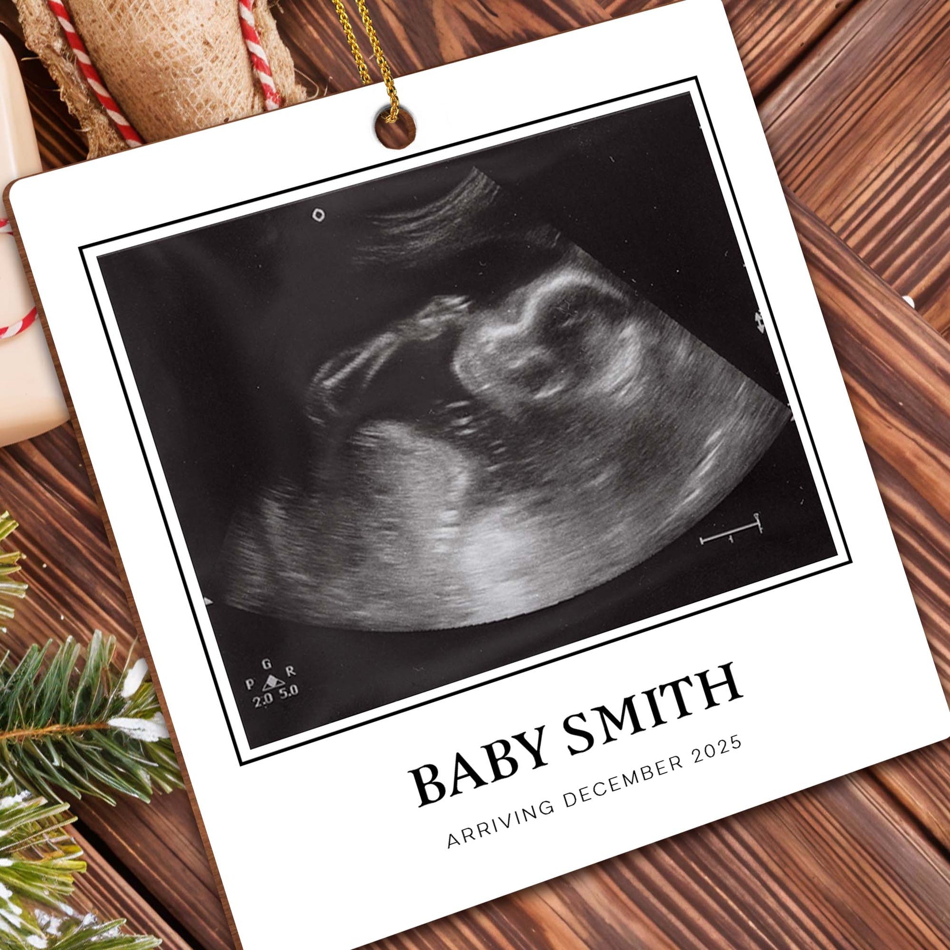 Celebrating A New Arrival, Custom Ultrasound Keepsake