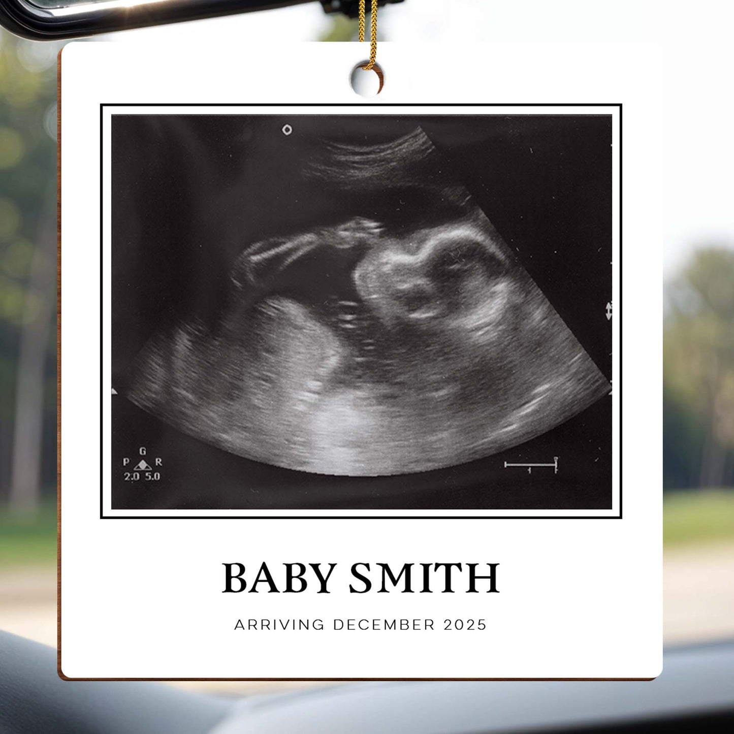 Celebrating A New Arrival, Custom Ultrasound Keepsake