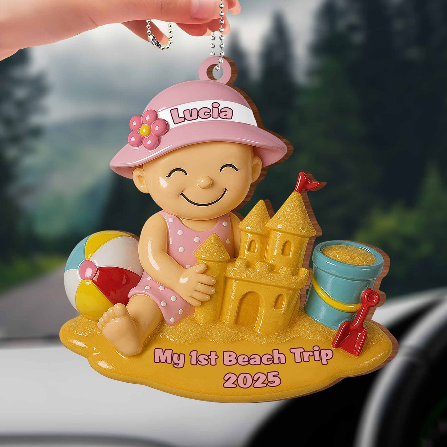 My 1st Beach Trip, Beach Ball and Sand Castle