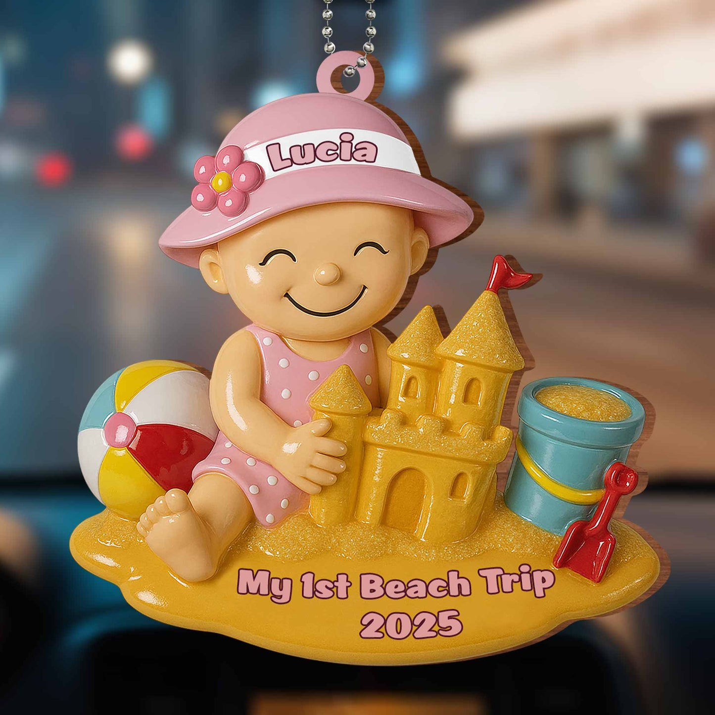 My 1st Beach Trip, Beach Ball and Sand Castle