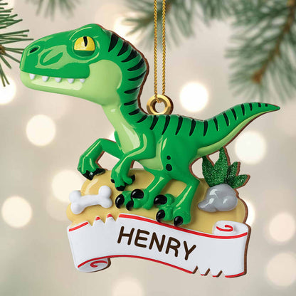 Personalize Your Dinosaur-Themed Ornament