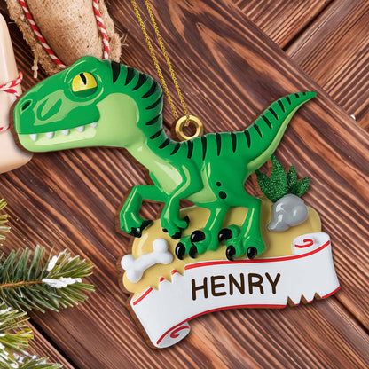 Personalize Your Dinosaur-Themed Ornament