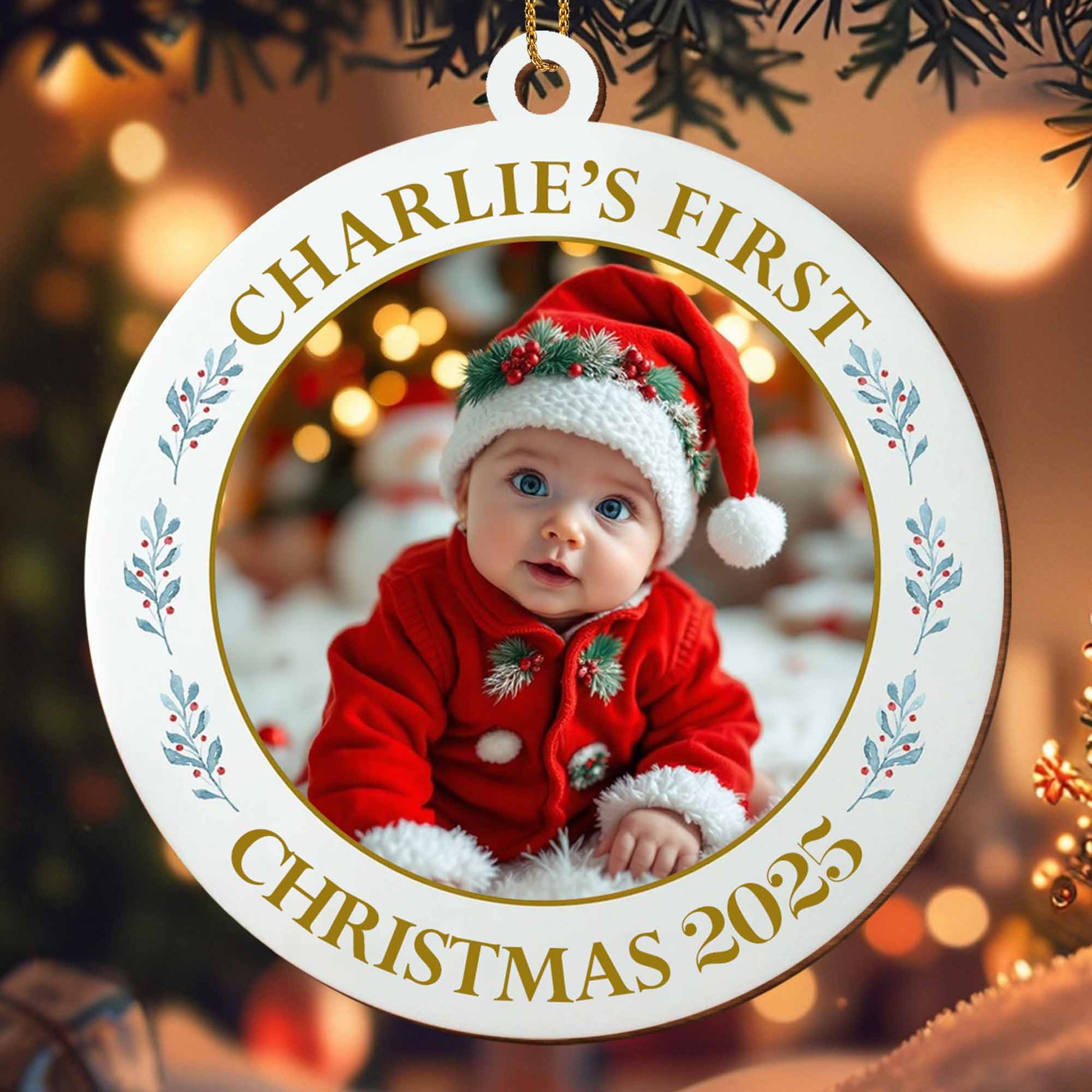 Charlie's First Christmas Baby in Festive Attire
