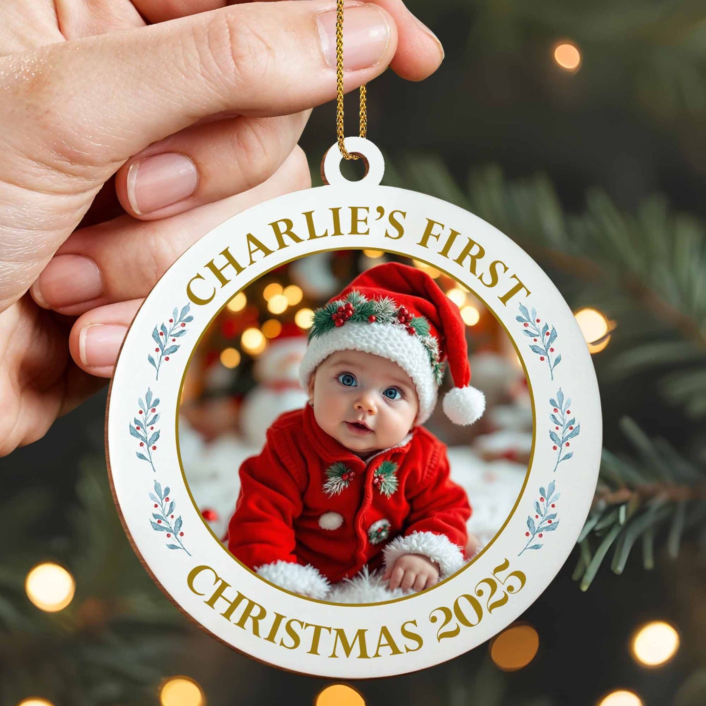 Charlie's First Christmas Baby in Festive Attire