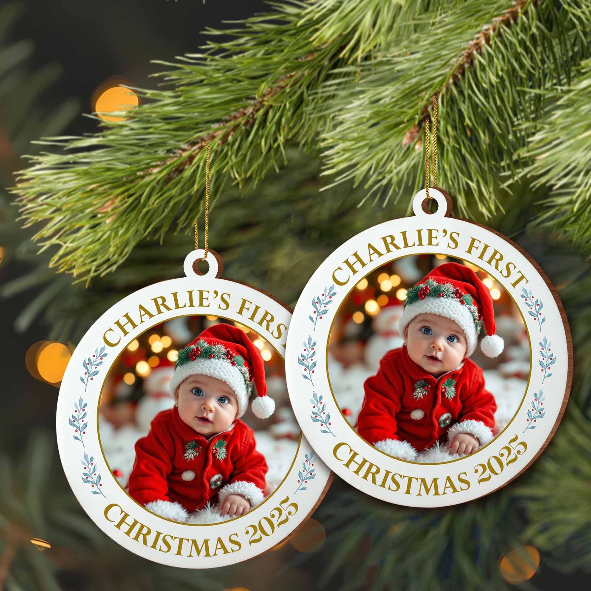 Charlie's First Christmas Baby in Festive Attire