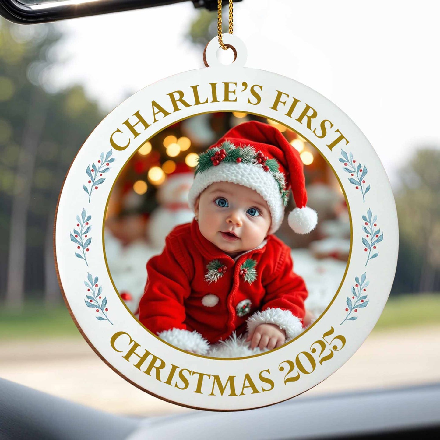 Charlie's First Christmas Baby in Festive Attire