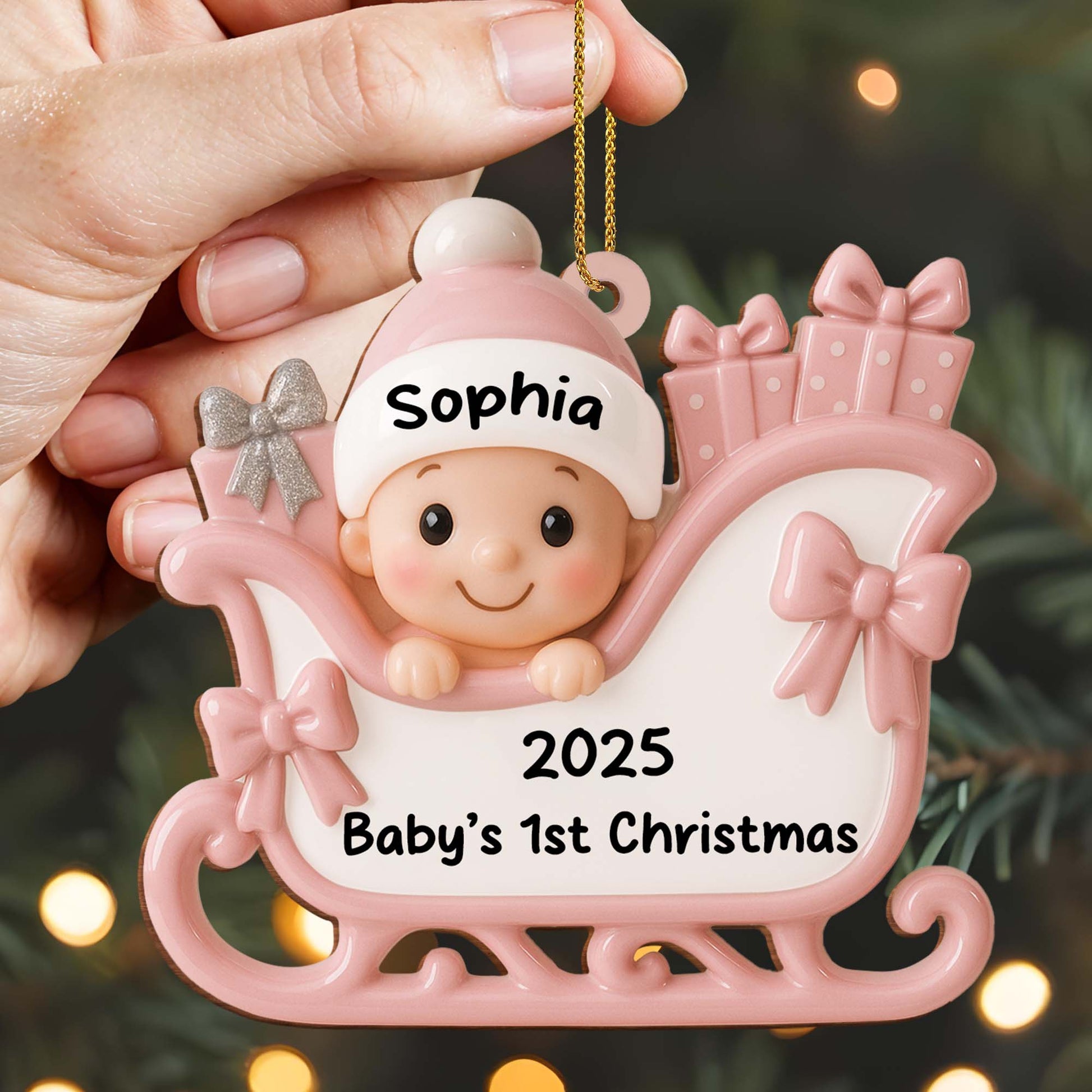 Baby’s 1st Christmas With Sleigh And Gifts