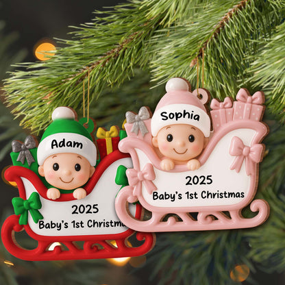 Baby’s 1st Christmas With Sleigh And Gifts