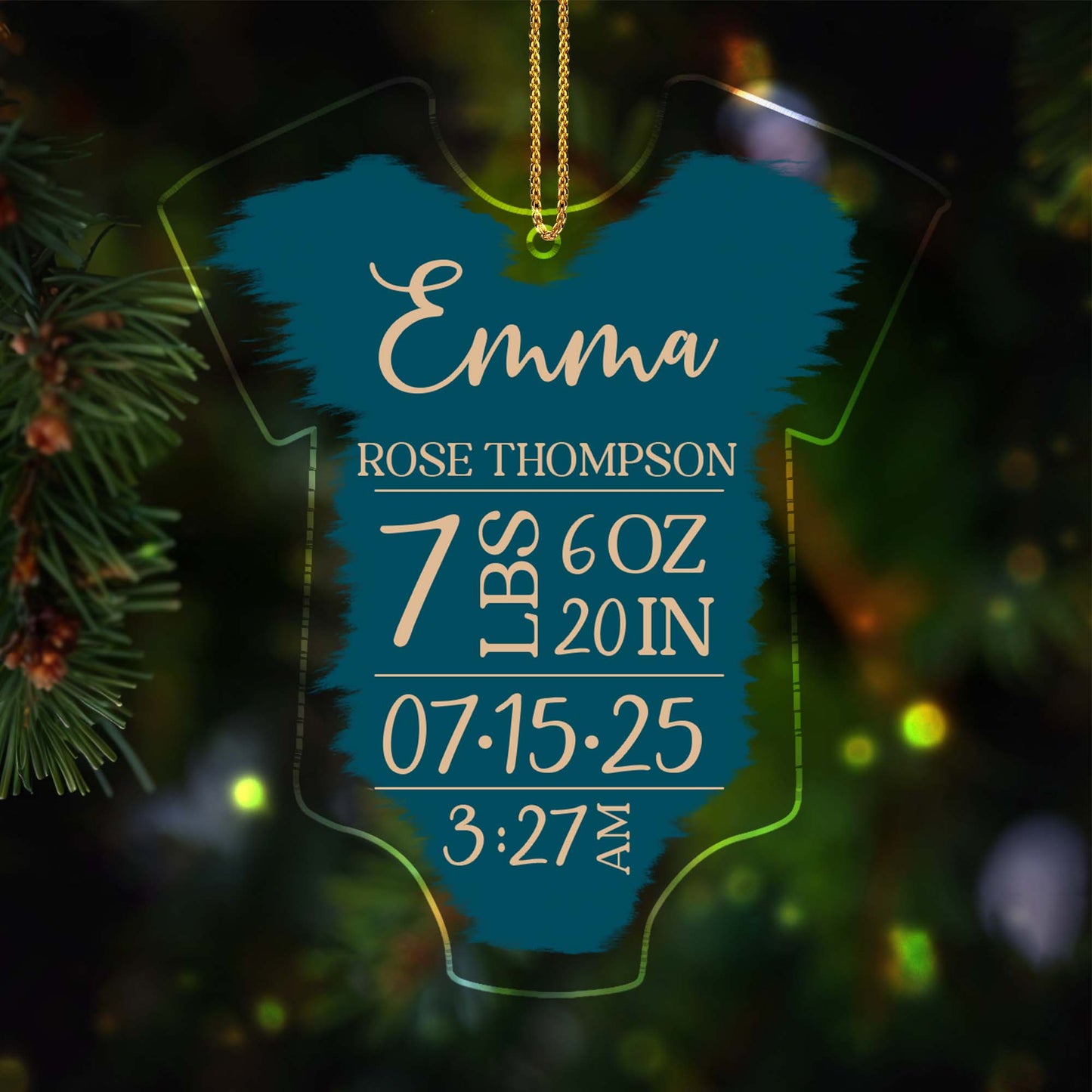 Celebrate A Special Moment With This Customized Birth Stats Onesie