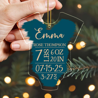 Celebrate A Special Moment With This Customized Birth Stats Onesie
