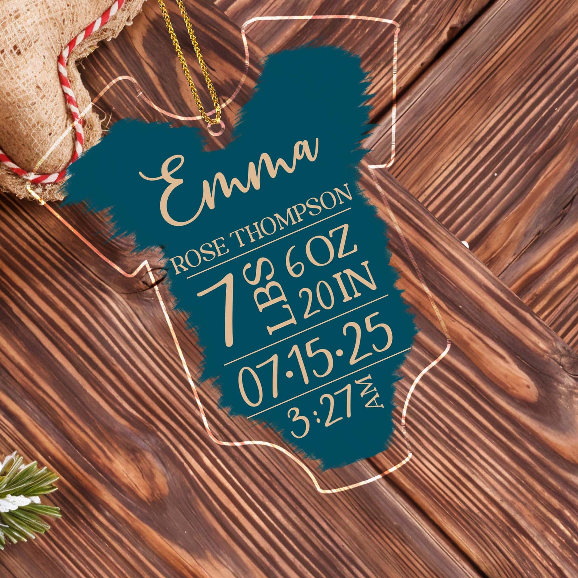 Celebrate A Special Moment With This Customized Birth Stats Onesie