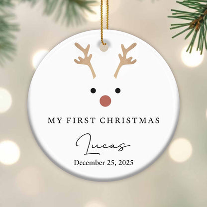 My First Christmas, Cute Reindeer Face