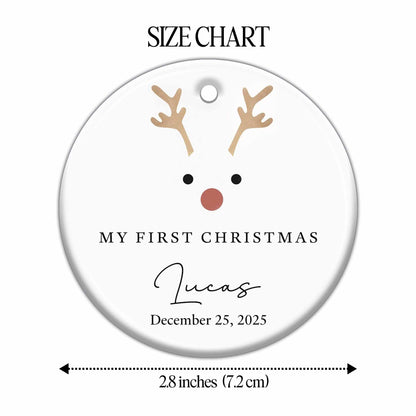 My First Christmas, Cute Reindeer Face