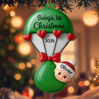 Baby's 1st Christmas Balloons and Hearts