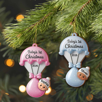 Baby's 1st Christmas Balloons and Hearts