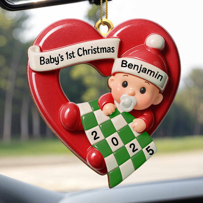 Baby's 1st Christmas Heart And Baby