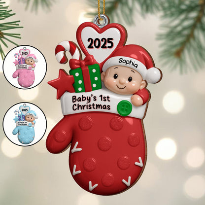 Baby's 1st Christmas With Baby And Gifts