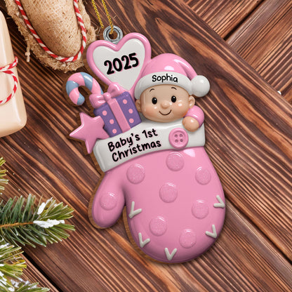 Baby's 1st Christmas With Baby And Gifts