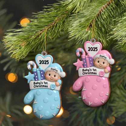 Baby's 1st Christmas With Baby And Gifts