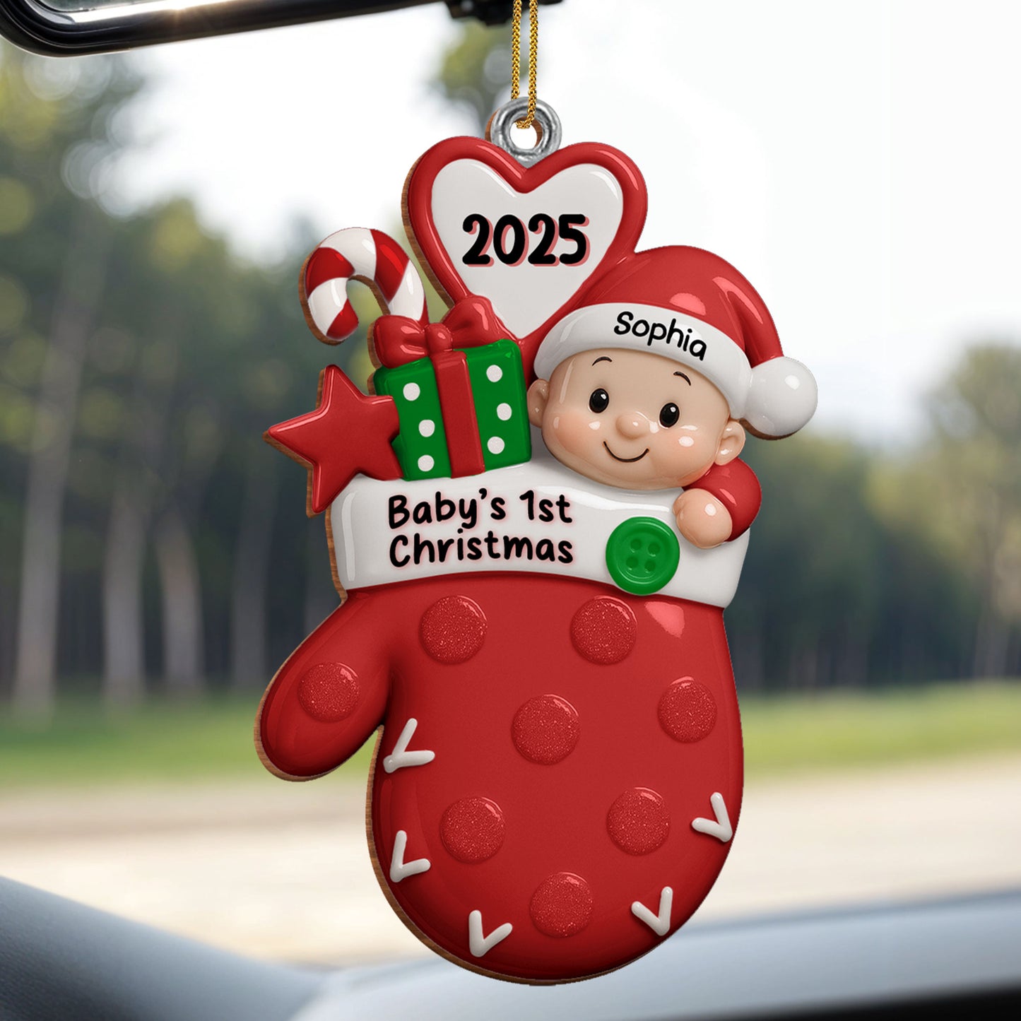 Baby's 1st Christmas With Baby And Gifts