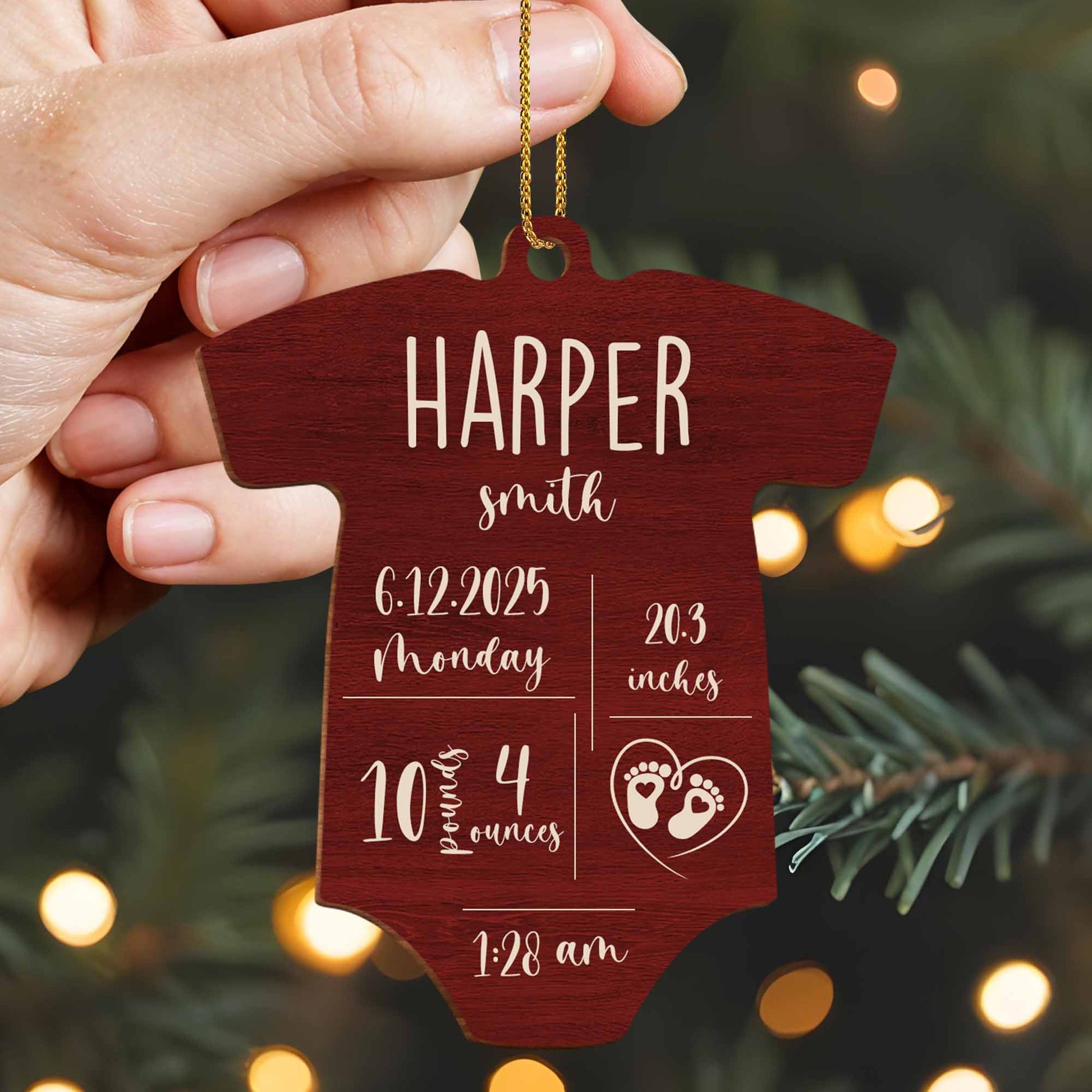 Commemorate The Joy Of Child's Birth With Heart And Baby Footprints