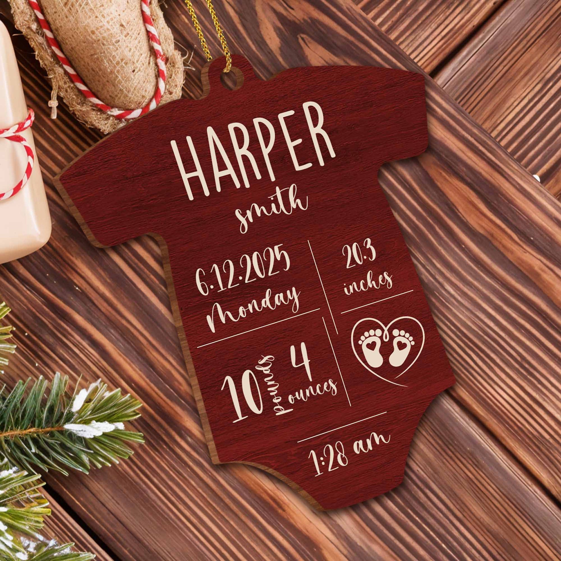 Commemorate The Joy Of Child's Birth With Heart And Baby Footprints