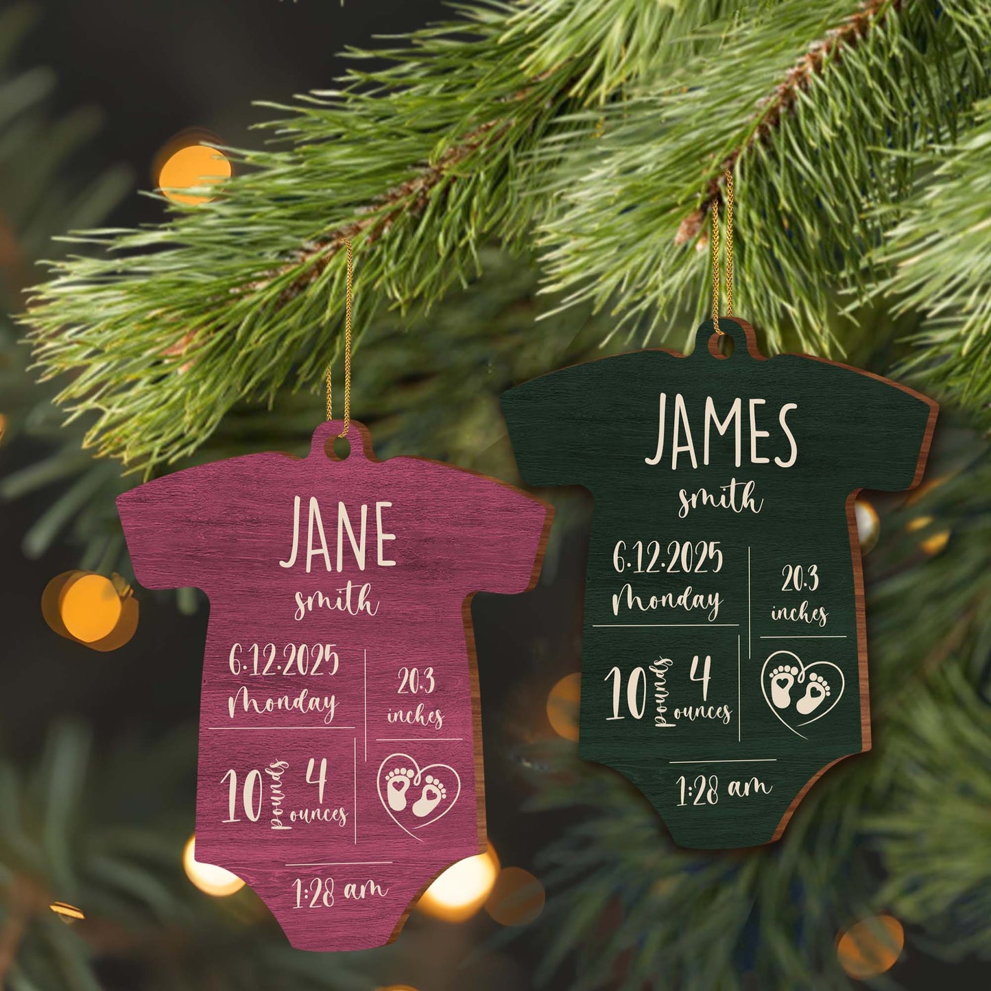 Commemorate The Joy Of Child's Birth With Heart And Baby Footprints