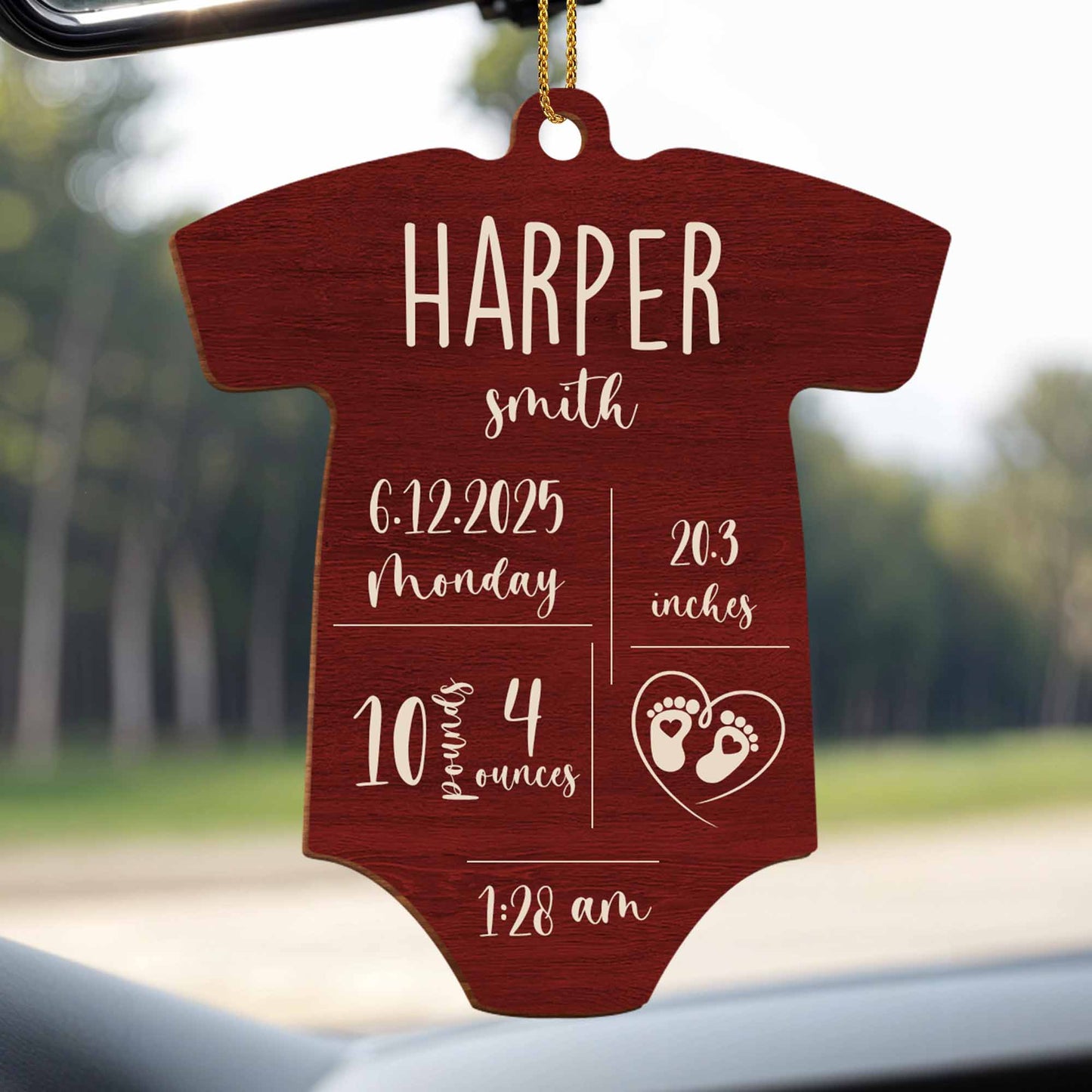 Commemorate The Joy Of Child's Birth With Heart And Baby Footprints